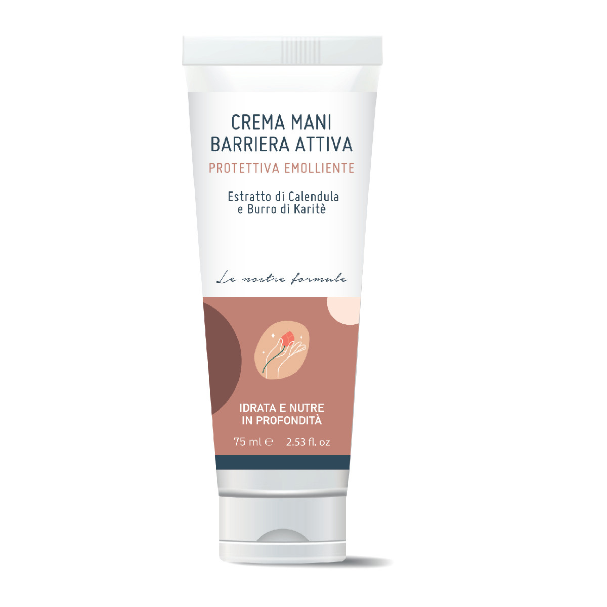 CREMA MANI BARRIERA ATTIVA - Protettiva Emolliente Idrata e Nutre in Profondità